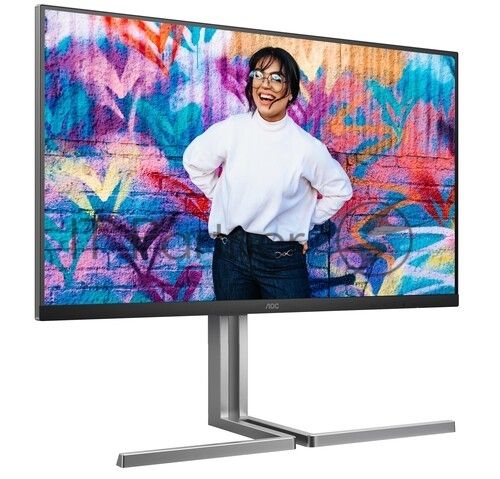 Монитор 31.5" AOC U32U3CV IPS 3840x2160, 60 Гц, 4 мс, 16:9, 400 кд/м², 2xHDMI 2.0, DP 1.4, USB-C, 3.5 Jack, USB Hub (4x USB 3.2), динамики (2x3 Вт), HDR10, Adaptive-Sync, черный