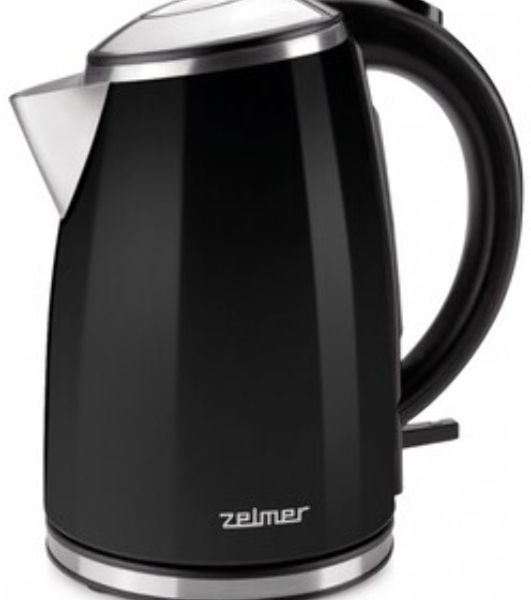 Чайник электрический Zelmer ZCK1274B 1.7 л, 2200 Вт, черный корпус: металл