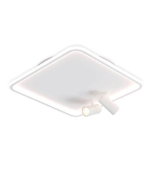 Светильник Ambrella light FL5114/1+2 WH белый 97W 3000K-6400K 480*480*130 (ПДУ ИК)