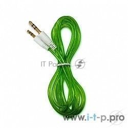 Кабель Кабель аудио CBR 3.5 jack CB 10 (Shine) Green, 1,5 м.