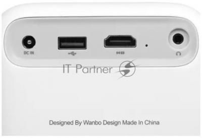 Проектор Wanbo Projector T2 max белый (LCD, 1920x1080, 450Lm, 1.2:1, 3000:1, Smart TV, Android 9.0, 1+16Gb, HDMI, USB, Wi-Fi, BT) (6970885350382)