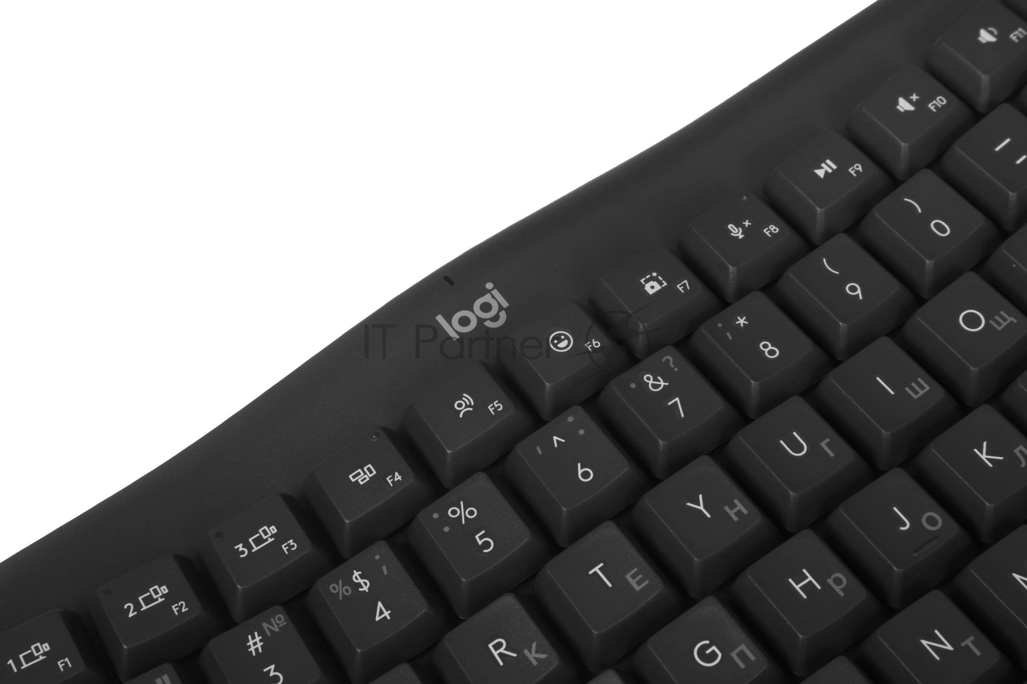 Клавиатура Logitech Wave Keys беспроводная, Bluetooth, радиоканал, серый