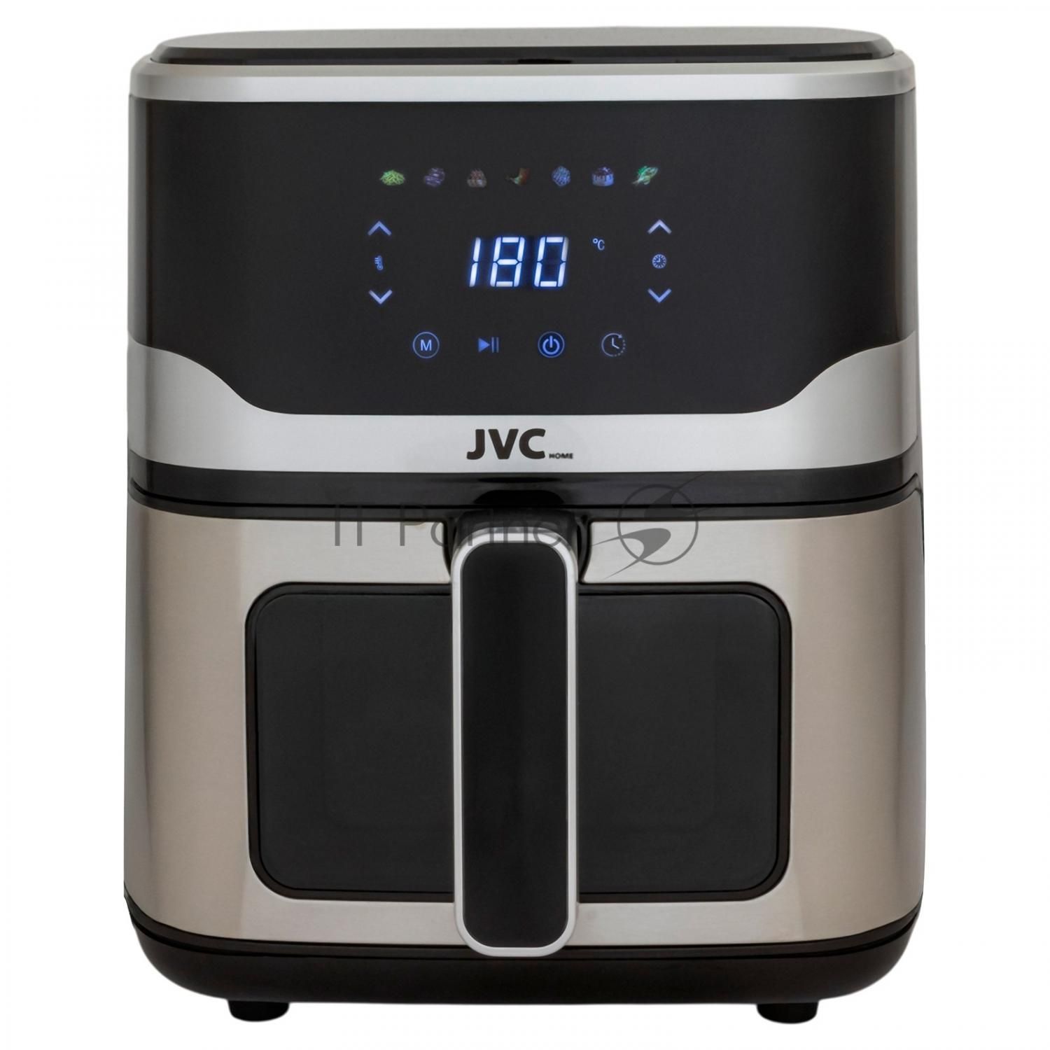 Аэрогриль JVC JK-MB054 черный, 1800 Вт, 6 л, сенсор, 7 программ