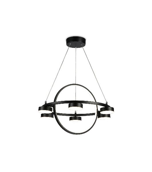Светильник Ambrella light FL51775/2+6 BK черный 3000K/4200K/6400K 58W D600/380*1200 (ПДУ ИК)