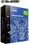 Программное обеспечение комплект DR.WEB "Малый бизнес" на 5 ПК + 1 фс + защита 5 почт. ящиков (Антивирус) ФСТЭК, коробка