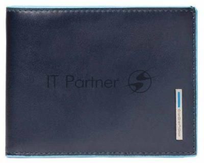 Кошелек мужской Piquadro Blue Square PU257B2R/BLU2 синий натур.кожа
