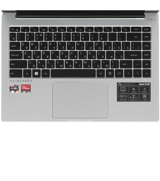 Ноутбук Maibenben S14B-R560UM/14.5"/IPS/AMD Ryzen 5 6600H/16Gb/512Gb SSD/AMD Radeon 660M/Windows 11 Pro/серебристый/1.6kg