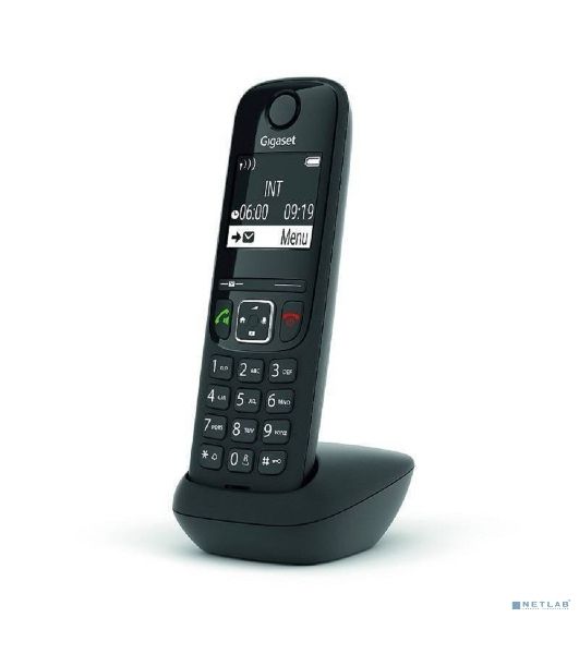 Дополнительная трубка Dect Gigaset AS690HX черный для AS690