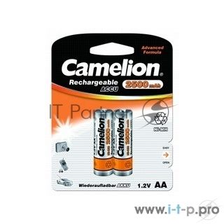 Camelion  AA-2500mAh Ni-Mh BL-2 (NH-AA2500BP2, аккумулятор,1.2В)