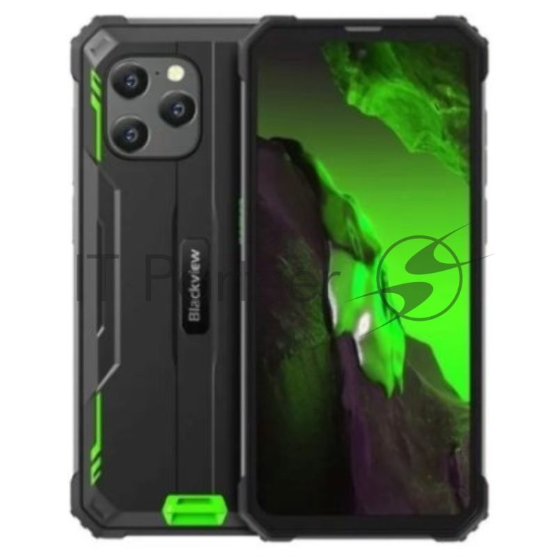Смартфон Blackview BV8900 Pro, 8/256Gb, черный/зеленый