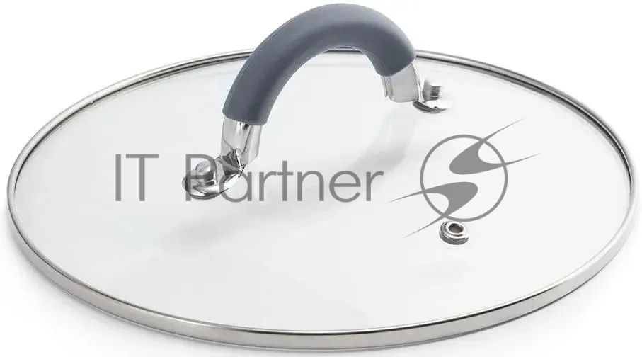 Кастрюля LARA LR02-483 BELL 22x12,5 см, 4,7 л, нержавеющая сталь 316L (хром/никель/молибден), индукционное дно, силиконовая ручка, стеклянная крышка