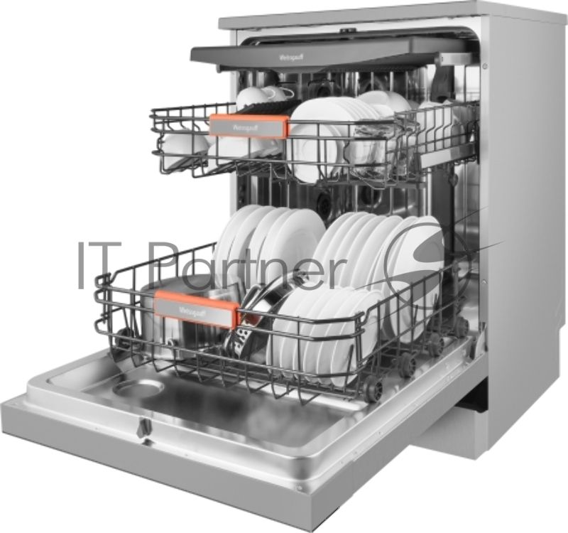 Посудомоечная машина Weissgauff DW 998 Touch Inverter Dual Fan Dry, нержавеющая сталь, 60 см, 15 компл., 47 дБ, класс A+++