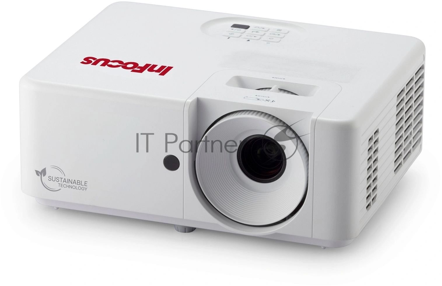 Лазерный проектор InFocus IN1108ST DLP, FullHD, 3800 lm, 2 000 000:1, TR 0.5:1, 2xHDMI 2.0, 3.5mm audio out, USB A х1, RS232, 15W, 3.1 кг, белый