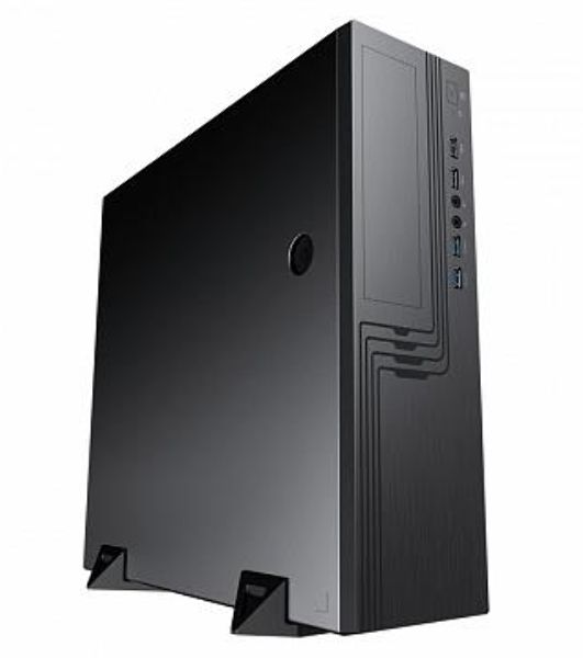 Компьютерный корпус Slim Case Powerman EL555 черный PM-300ATX 2хUSB 3.0+2хUSB 2.0,HD,Audio mATX, miniATX