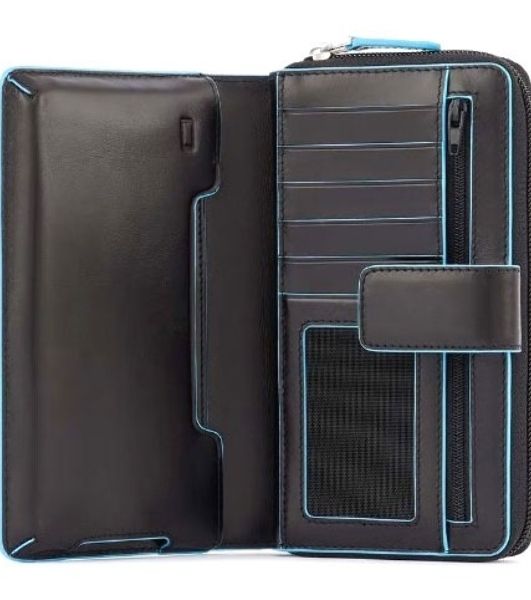 Кошелек женский Piquadro Blue Square PD1354B2R/N черный натур.кожа
