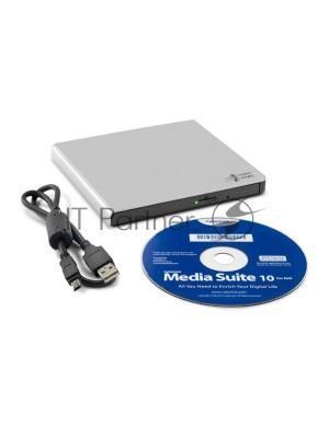 Оптический привод DVD-RW LG GP57ES40 серебристый USB внешний