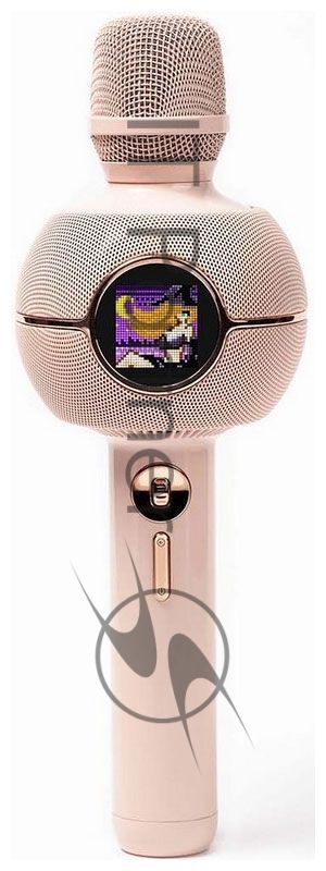 Караоке-микрофон с динамиком Divoom StarSpark розовый (41000009687)