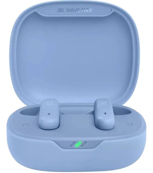 Наушники TWS JBL Wave Flex синий, вкладыши, Bluetooth, быстрая зарядка, до 8 ч