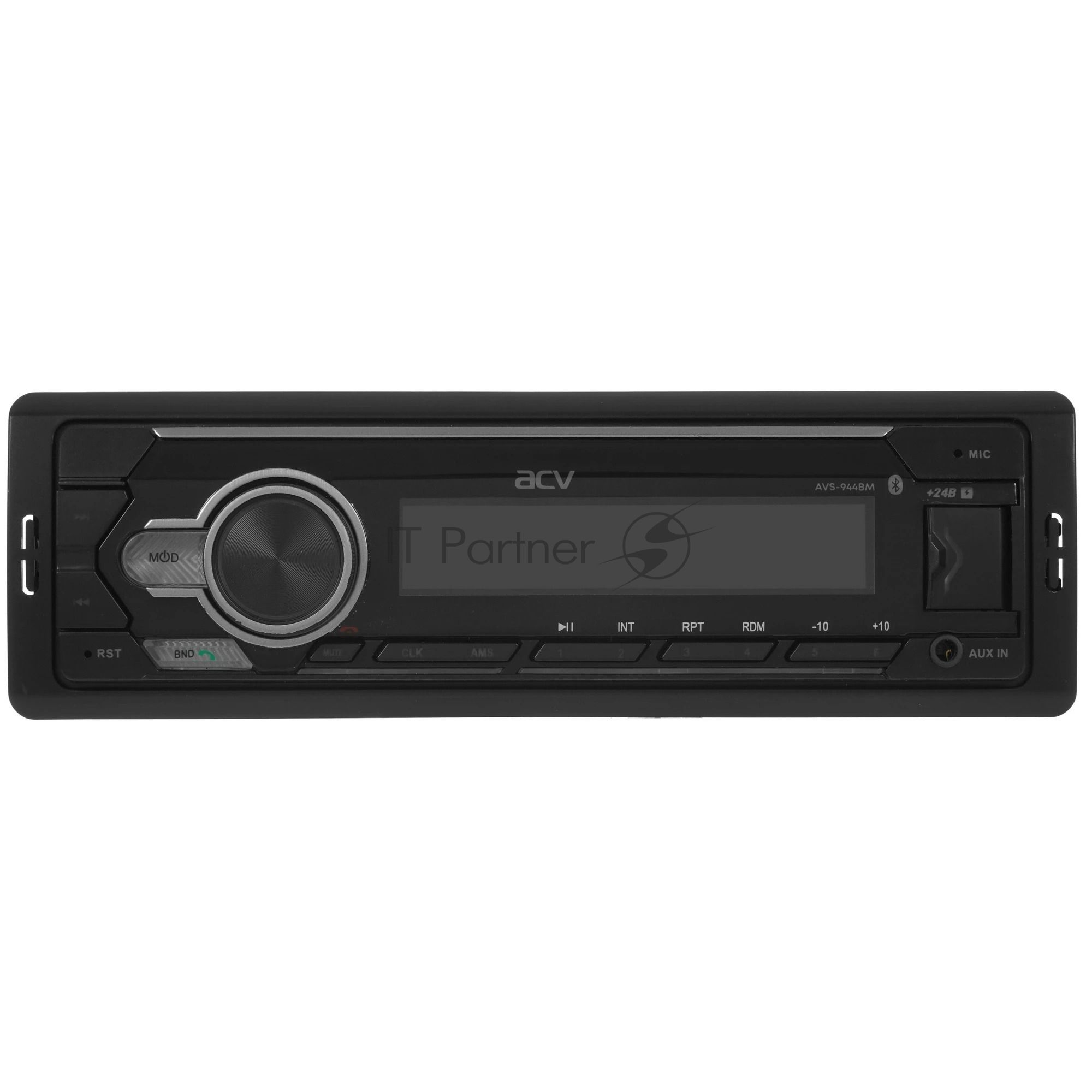Автомагнитола ACV AVS-944BM, 1 DIN, Bluetooth, USB Type-A, AUX