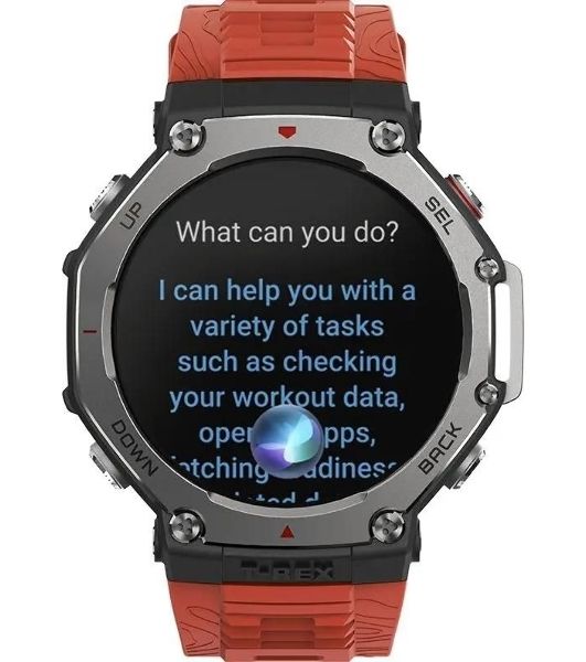 Умные часы Amazfit T-Rex 3 A2323, 1.5" AMOLED, Wi-Fi, Bluetooth, 10ATM, темно-серый / красный