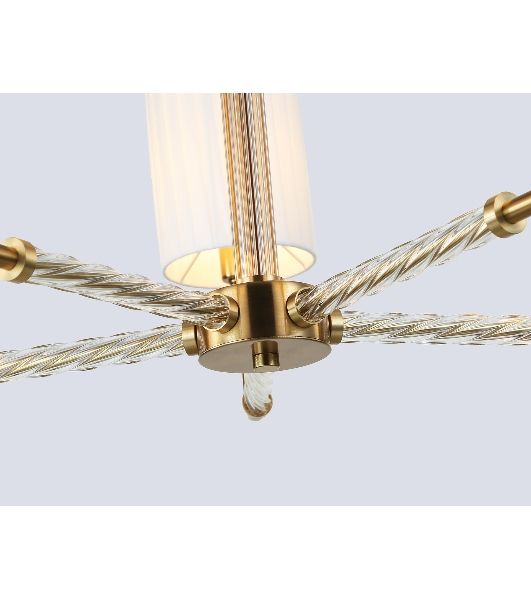 Люстра Ambrella light LH71500/5 BS/FR латунь/белый матовый E14*5 max 40W D680*640