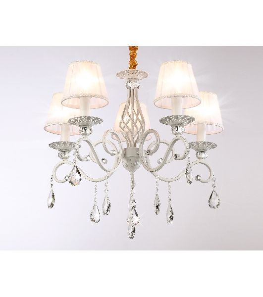 Светильник Ambrella light TR4547/5 WH/SL белый/серебро E14/5 max 40W D565*500