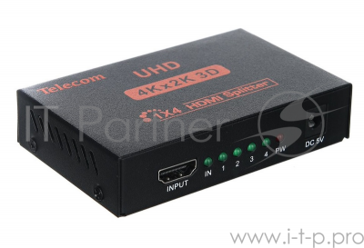 Разветвитель Telecom HDMI 1=>4 4k@30 HZ TTS7005