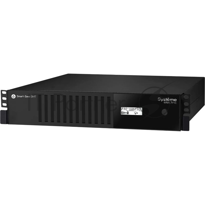 Источник бесперебойного питания Smart-Save SMT Systeme Electric 1000 ВА, монтаж в стойку 2U, 230 В, 6 розеток IEC C13, SmartSlot, AVR, LCD, USB HID