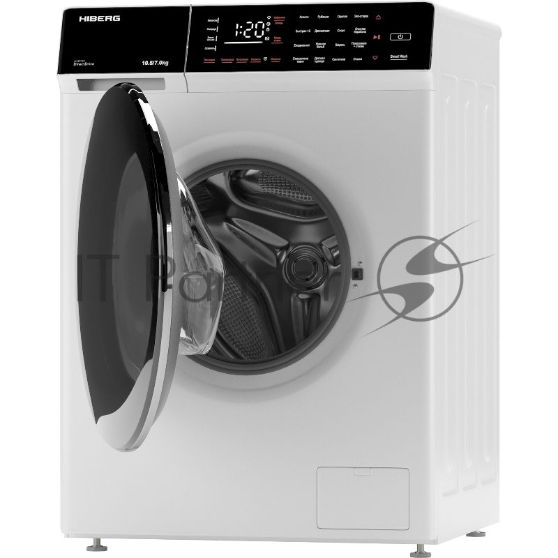 Стирально-сушильная машина HIBERG i-DDQ9-10714 W белый загр. фронтальная макс.: 10,5 кг 1400 об/мин класс: А+++