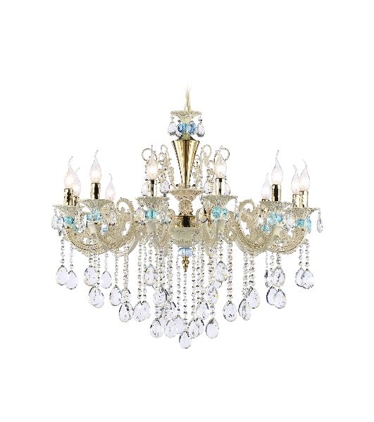 Светильник Ambrella light TR4929/12 GD/WH/CL золото/белый/прозрачный E14*12 max 40W D910*680