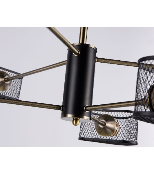 Светильник Ambrella light TR80172/6 SB/BK бронза/черный E27/6 max 40W D950*375