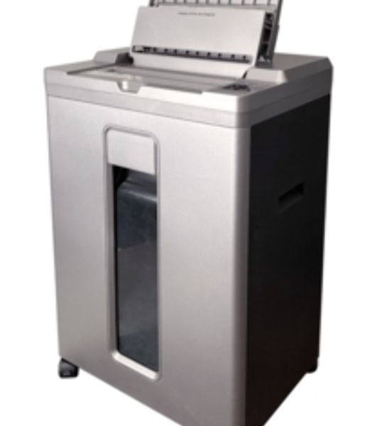 Шредер Office Kit SA200 (1,9х10) серый/черный с автоподачей (секр.P-5) фрагменты 200лист. 23лтр. пл.карты
