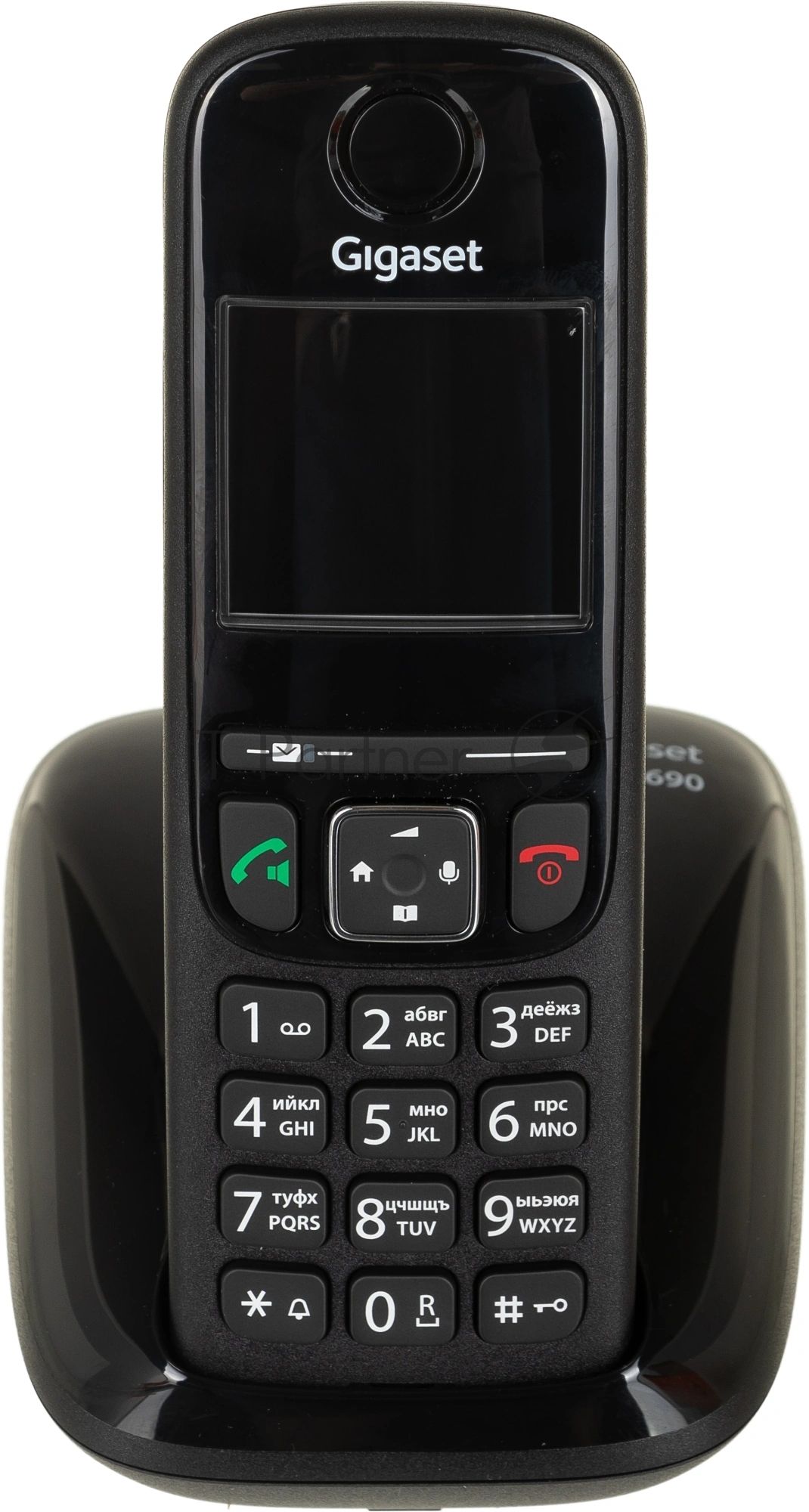 Радиотелефон Dect Gigaset AS690 SYS черный АОН