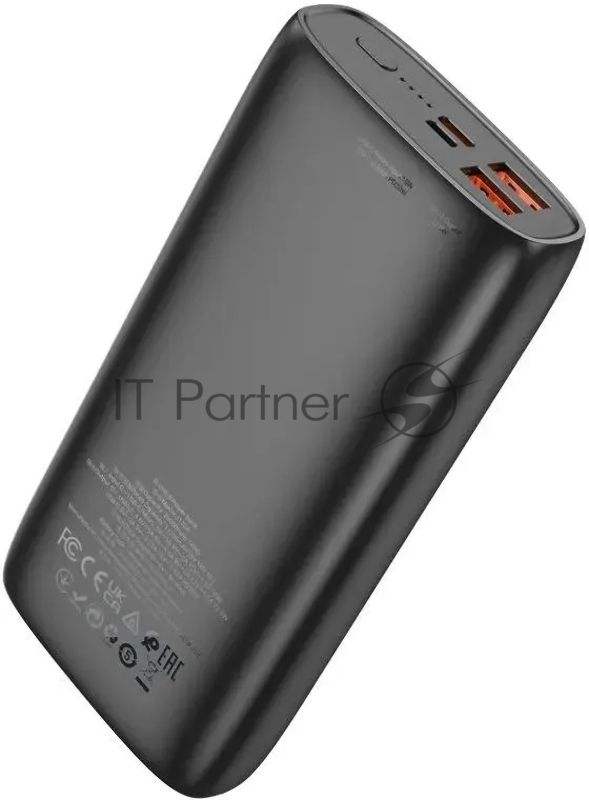 Портативный аккумулятор Hoco J122A Respect 20000mAh QC/PD 22.5W 3A USB-A/USB-C черный