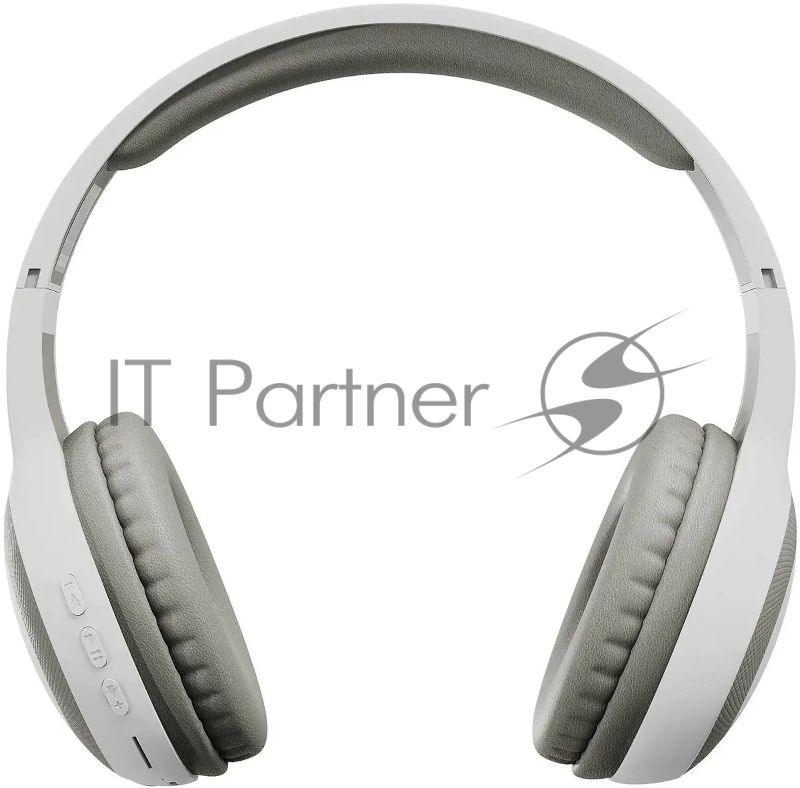 Беспроводные/проводные наушники Digma BT-15 белый/серый, накладные, Bluetooth + проводной, складная конструкция, до 10 ч