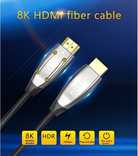 Активный оптический кабель HDMI 19M/M,ver. 2.1, 8K@60 Hz 30m Telecom TCG2120-30M