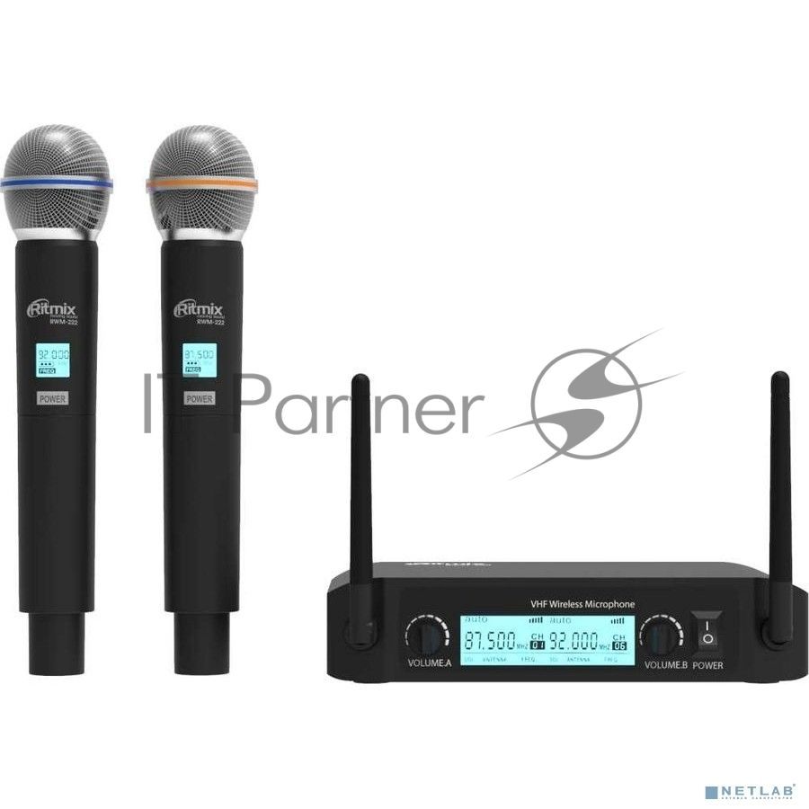 Микрофон Ritmix RWM-222 черный