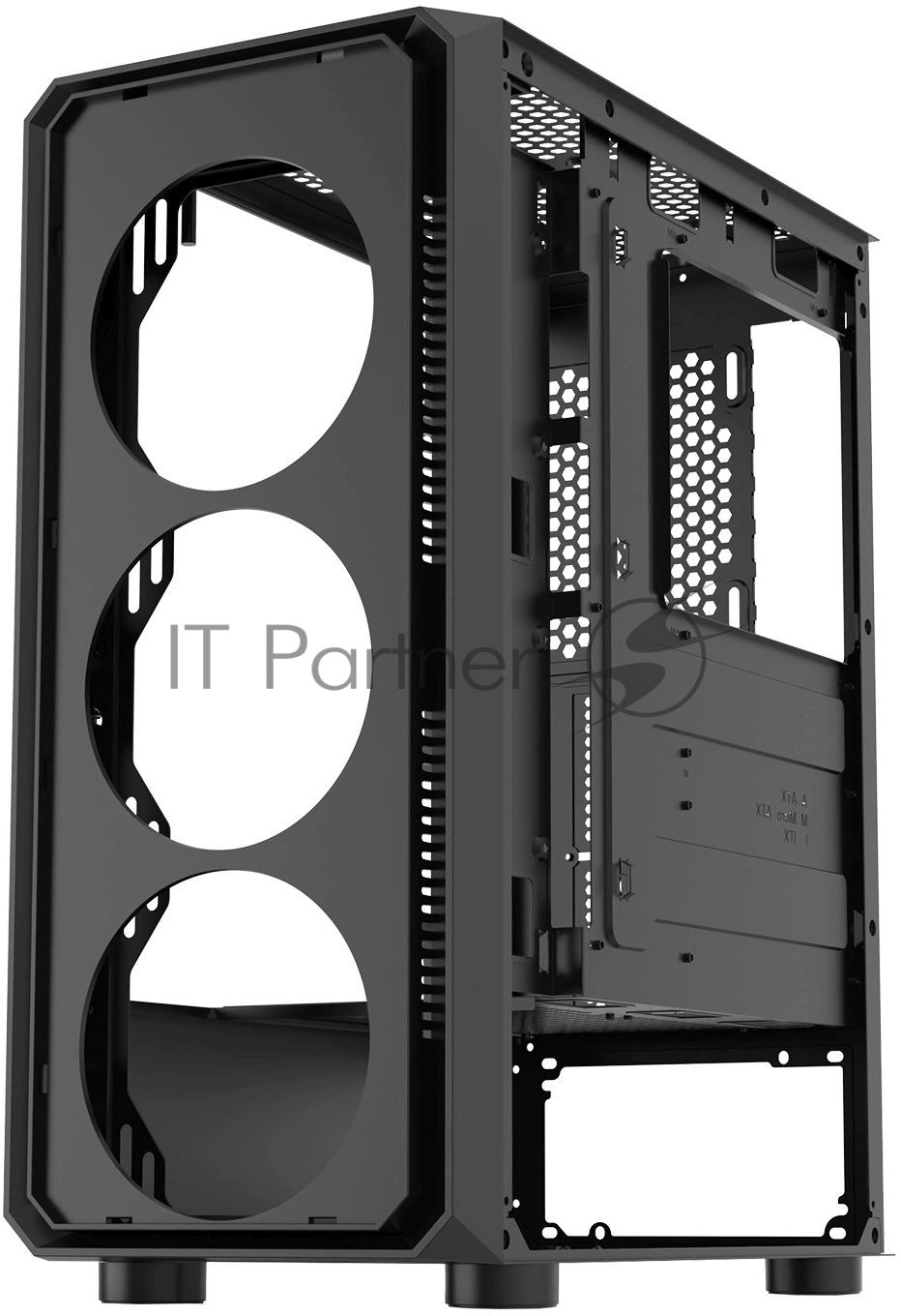 Корпус Bloody CC-126-BK, Midi-Tower, чёрный