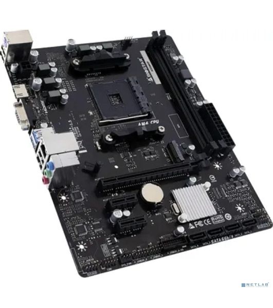 Материнская плата Biostar A520MHP, AM4, AMD A520, 2xDDR4, 4xSATA, 1xM.2, 1xPCIe 3.0 x16, HDMI, D-Sub, 1x1Gb LAN, 3x3.5 мм, 7.1, microATX