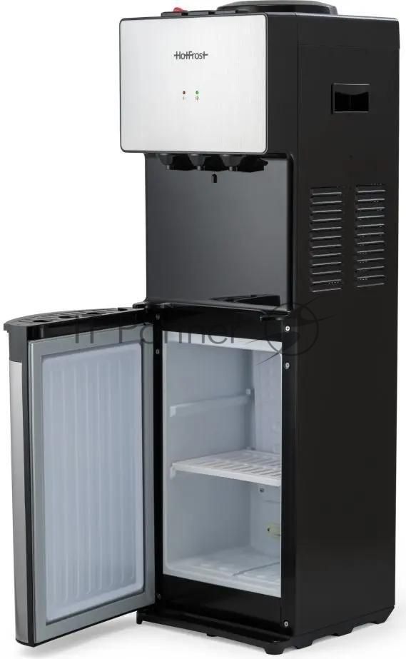 Кулер для воды Hotfrost V400BS, верхняя загрузка, нагрев 90 °С, охлаждение 10 °С, серебристый/черный