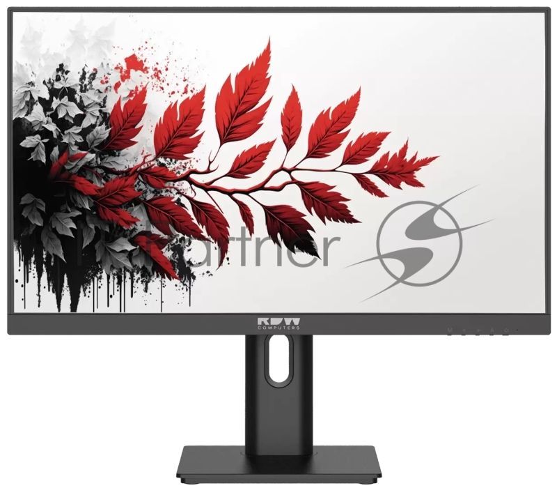 Монитор 27" RDW Computers RDW2701K IPS 2560x1440, 100 Гц, 1 мс, 16:9, 350 кд/м², HDMI 2.0, DP 1.4, USB-C (65 Вт), USB Hub (4x USB 3.0), 3.5 Jack, динамики (2x2 Вт), черный
