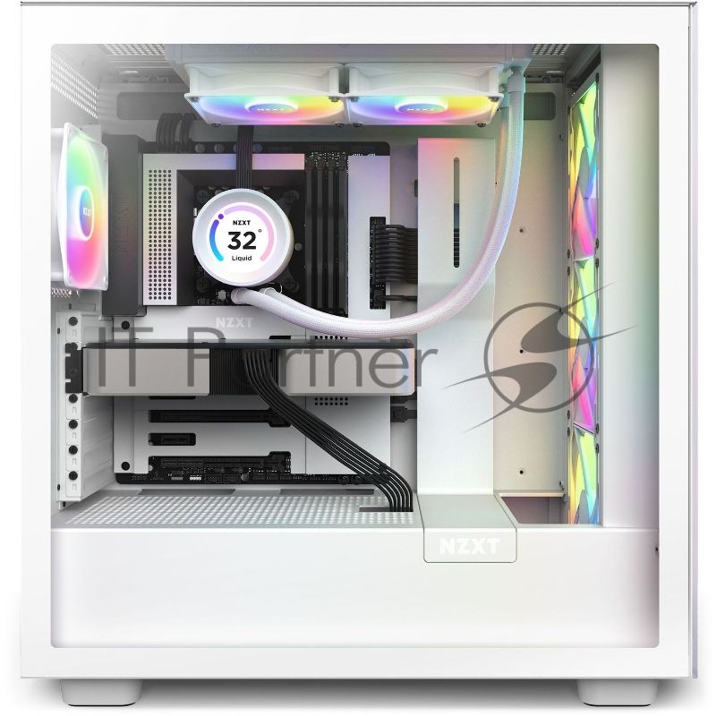 Система жидкостного охлаждения NZXT Kraken Elite 240 RGB белый 120мм алюминий+медь 2800rpm 33db 4-pin