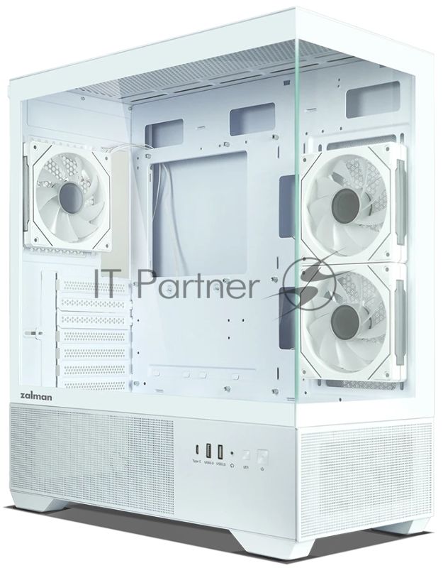 Компьютерный корпус ZALMAN CHRONIX, ATX, белый, WINDOW, 1xCombo (3.5’’ or 2.5’’), 1x3.5’’HDD, 2x2.5’’SSD, 1xUSB2.0, 1xUSB3.0, 1xUSB Type-C, SIDE 2x120мм ARGB, REAR 1x120мм ARGB