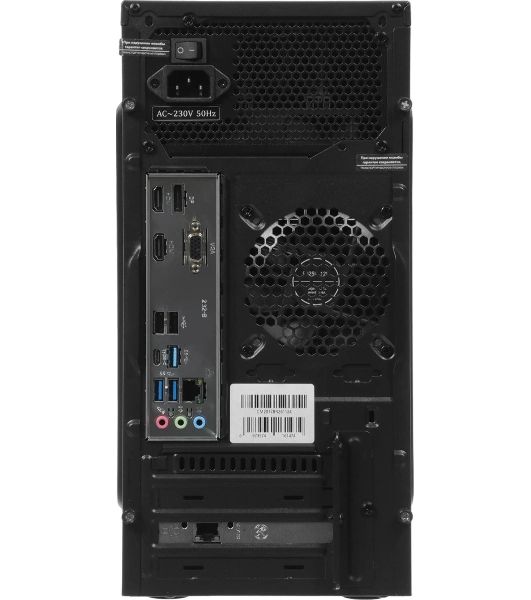 Компьютер Amur Нарвал B7I21 MT i3 12100 (3.3) 16Gb SSD 512Gb UHDG 730 FreeDOS 2.5xGbitEth 400W мышь клавиатура черный (RUS) (2147008)