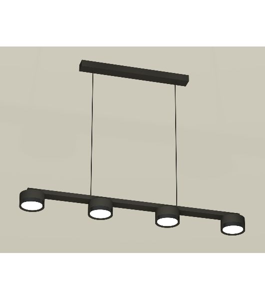 Светильник Ambrella light XB9152150/4 SBK/PBK черный песок/черный полированный GX53 (C9152, N8113)
