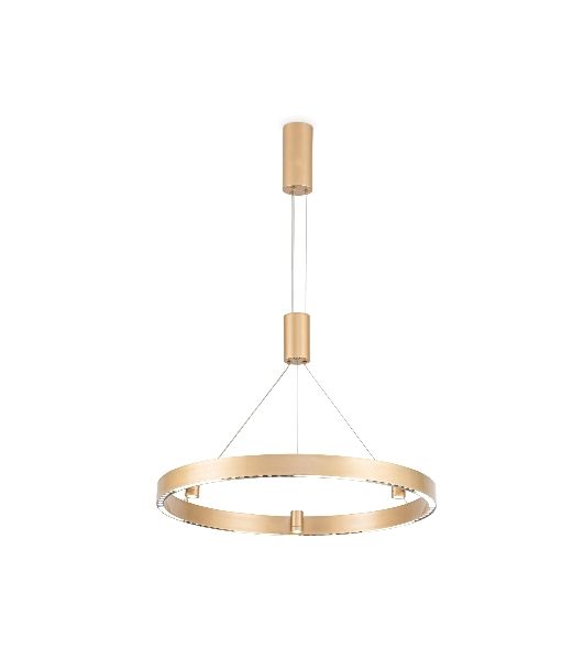 Подвесной светодиодный светильник Ambrella light FL5846/1+3 GD золото 40W 3000K/4200K/6400K D600*1200 (без ПДУ)
