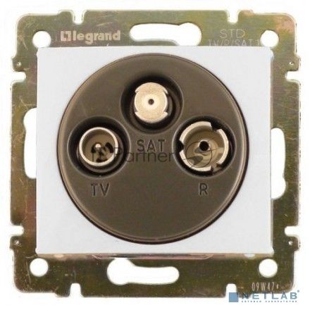 Розетка Legrand 774436 TV-FM-SAT - Valena - оконечная - 10 дБ - 2400 МГц - белый