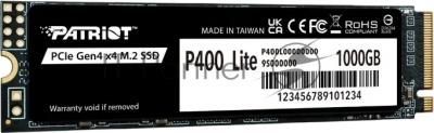 Накопитель SSD Patriot P400 Lite 1Tb M.2 2280 NVMe PCle 4.0 x4 R3500/W2700 TbW 560Tb 3D NAND with HS