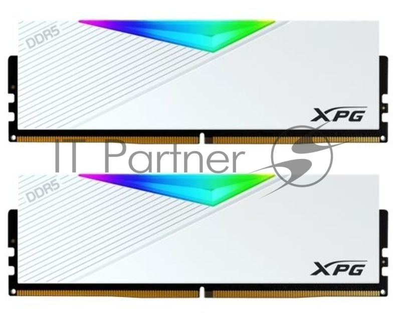Оперативная память XPG Lancer, DDR5, 64GB (2x32GB), 6000MHz, CL30, DIMM, с радиаторами, RGB, белый
