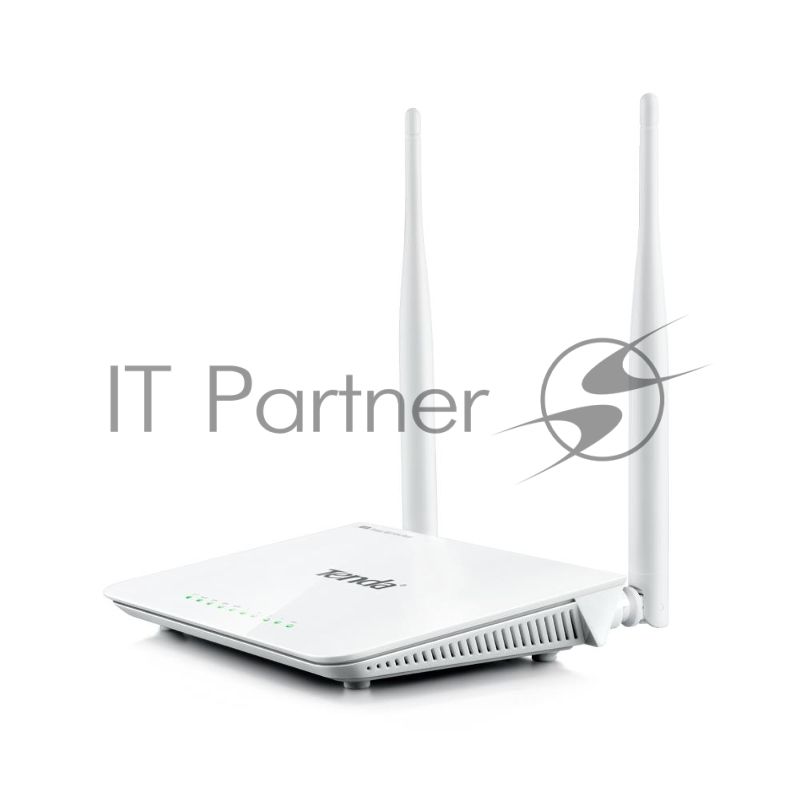 Сетевое оборудование TENDA F300 маршрутизатор 802.11n, до300Мбит/с, 2T2R, LAN: 4х10/100Мбит/с, WAN: 1х10/100Мбит/c, 2 внешние антенны 5дБи.